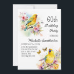 Vintage Birds Canaries Flowers 60:e födelsedagen Inbjudningar<br><div class="desc">Söt vintage 60:e födelsedagsfest inbjudan med gult canaries som sjunger i grenar på en träd som blommar med vår blommor. Kontakta mig om du behöver hjälp med dina anpassningar eller om du vill be om ytterligare matchning eller samordning av Zazzle-produkter för firande.</div>