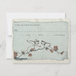 Vintage Birds Damask Wedding OSA