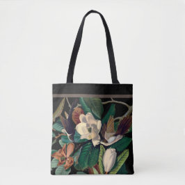 Vintage Birds med Magnolia Tote Bag Tygkasse