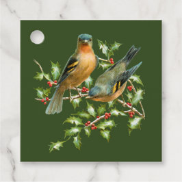Vintage Birds på en Gren julgåva från Holly Märkre Gåvor Etiketter