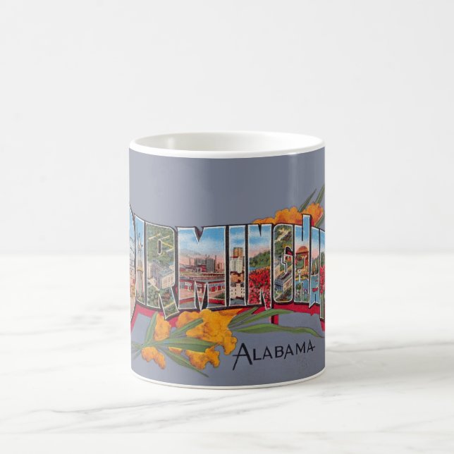 Vintage Birmingham AL Postcard Mug Kaffemugg (Center)