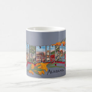 Vintage Birmingham AL vykortsmugg Kaffemugg
