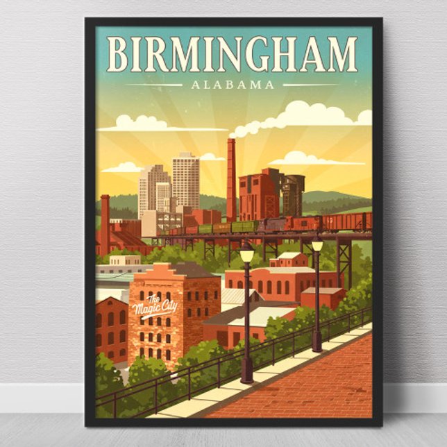 Vintage Birmingham, Alabama Poster (Skapare uppladdad)