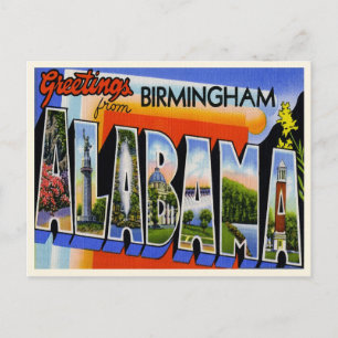 Vintage Birmingham Alabama Vykort
