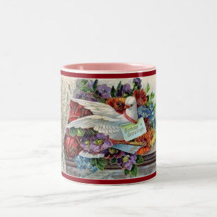 Vintage Birthday Dove Coffee Mugg