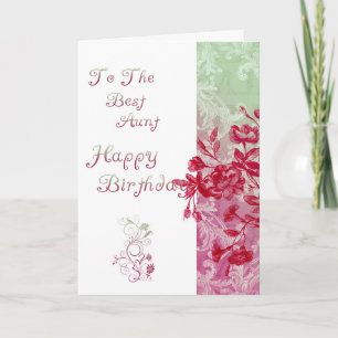 Vintage Birthday Moster Kort