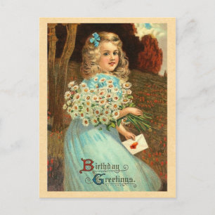 Vintage Birthday-vykort Vykort