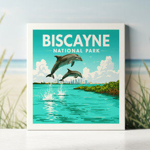 Vintage Biscayne nationalpark Kakelplatta