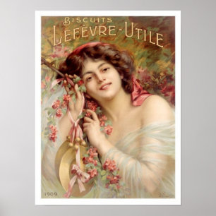 Vintage Biscuit Annons Poster