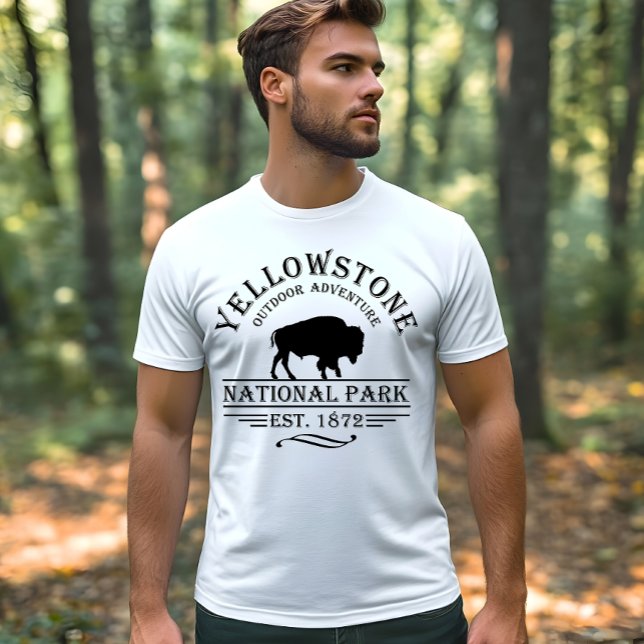 Vintage Bison Yellowstone Nationalpark T Shirt (Skapare uppladdad)