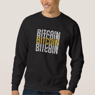 Vintage Bitcoin Lång Ärmad Tröja