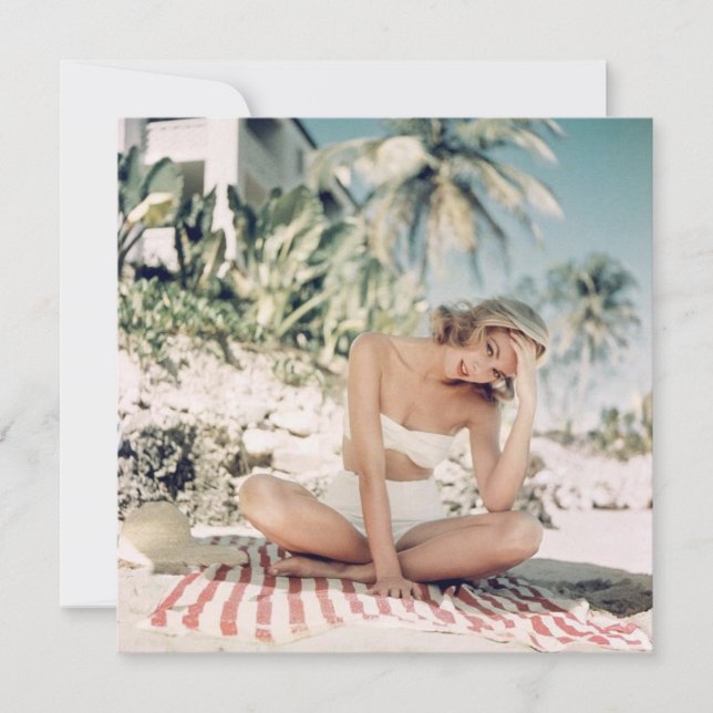 Vintage - "Björnsljud" - platta anteckningskort (Framsida)