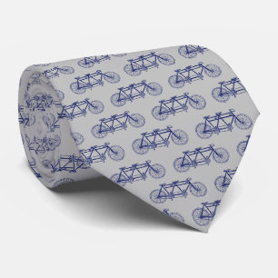 Vintage Blå Cykel Byggd För Två / Tandemcykel Slips
