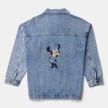 Vintage blå Minnie Mouse Denimjacka