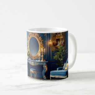 Vintage Blå Mugg för Eleganta Själ