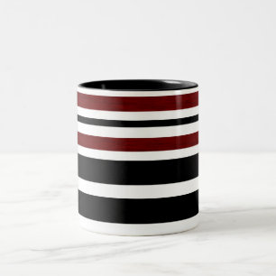 Vintage Black and Red Mönster Rand - Mugg