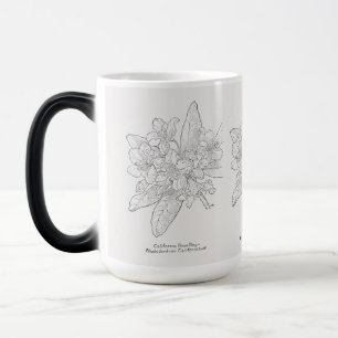 Vintage Black and White California Ro Bay Magisk Mugg