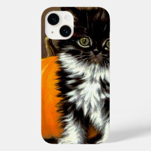 Vintage Black and White Halloween Cat