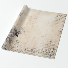 Vintage Black and White Shabby chic Presentpapper