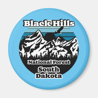 Vintage Black Backe National Forest South Dakota Magnet