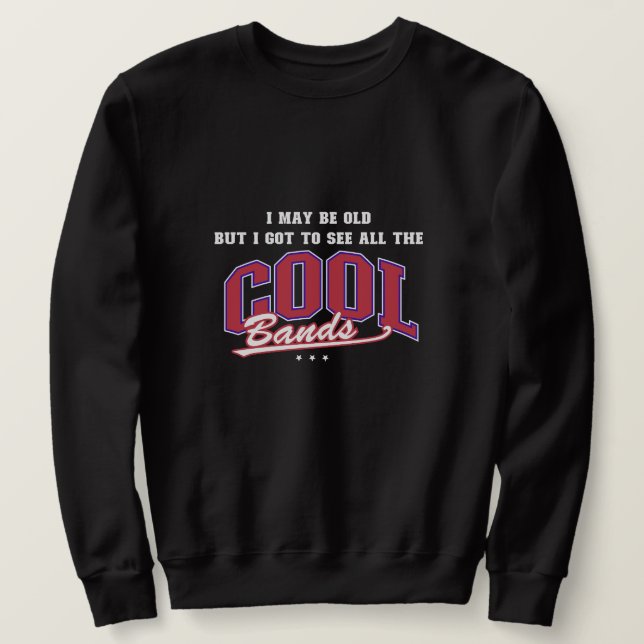 Vintage Black Band Sweatshirt - Perfekt Gift (Design framsida)