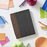 Vintage Black & Brown Stitched Leather iPad Skydd<br><div class="desc">Elegant svart och brun vintage läder struktur med anpassade och monogram som tillval.</div>