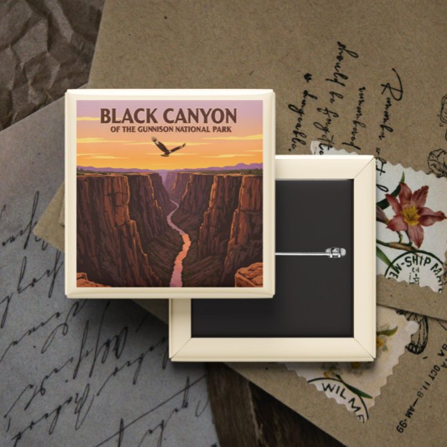 Vintage Black Canyon the Gunnison National Park Knapp (Skapare uppladdad)