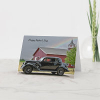Vintage Black Car Fars dag