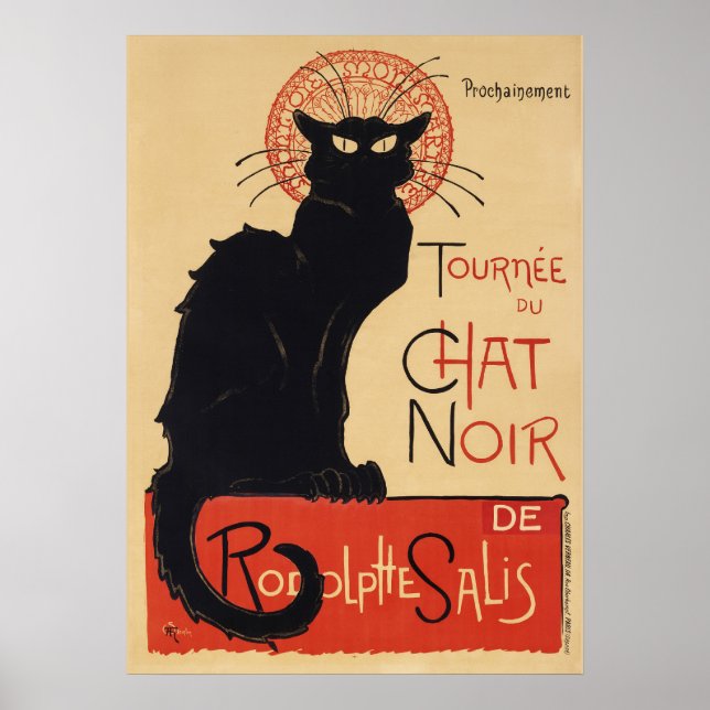 Vintage Black Cat Advertisement Poster (Framsidan)