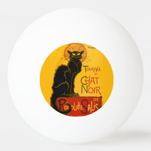 Vintage Black Cat Art nouveau Chatta Noir Steinlen Pingisboll