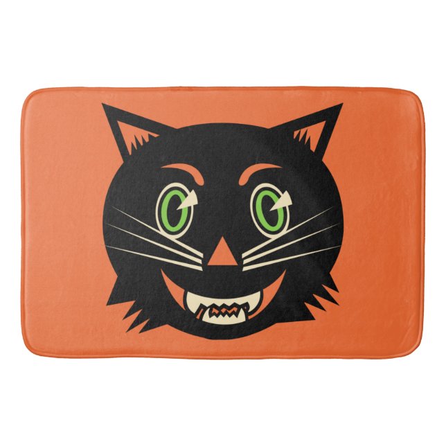 Vintage Black Cat Badrumsmatta (Framsidan)
