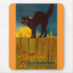 Vintage Black Cat Halloween Musmatta