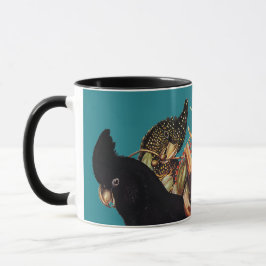 Vintage Black Cockatoo | Elizabeth Gould 1800s Mugg