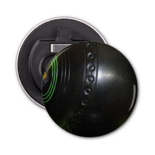 Vintage Black Gräsmatta Bowls, öppnare för Magneti