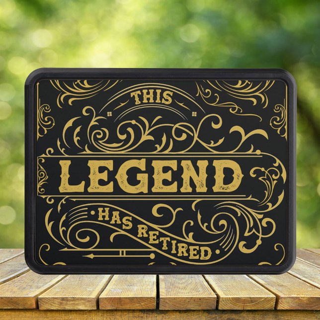 Vintage Black Guld Legend Pension Dragkroksskydd (Close up nature)