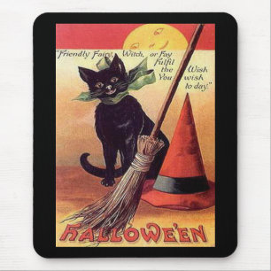 Vintage Black Halloween Cat Musmatta