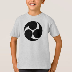Vintage Black Kobayakawa Japan Mon Oriental T Shirt