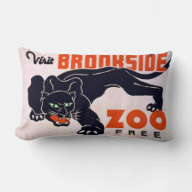 Vintage Black Panther lumbar-kudde