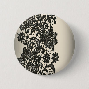 Vintage Black Snöre beige Paris Mode Knapp