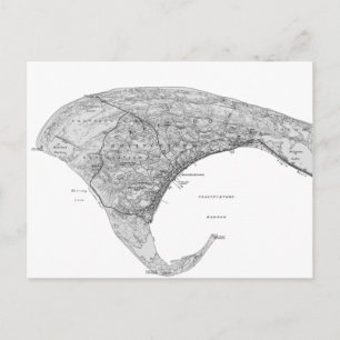 Vintage Black & White Provincetown Vykort