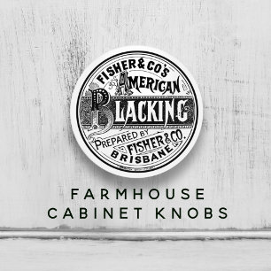Vintage Blacking Poland Logotyp Black & White 🖤 ✨ Knopp