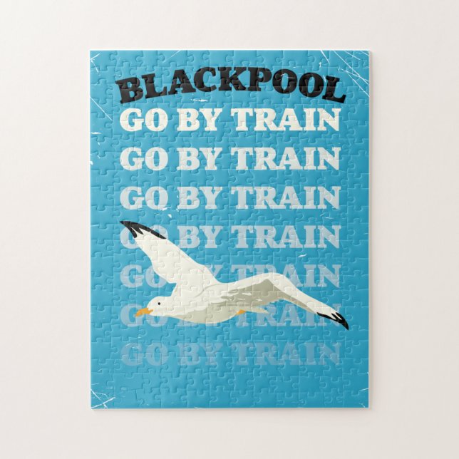 Vintage Blackpool poster markuttag Pussel (Vertikal)