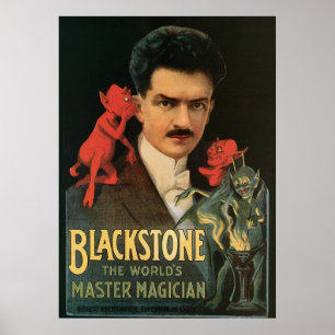 Vintage Blackstone Världens magiker Poster