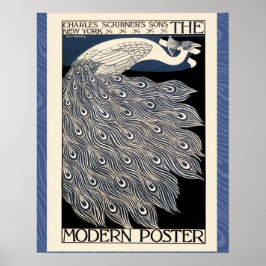 vintage: Blåfågel Poster