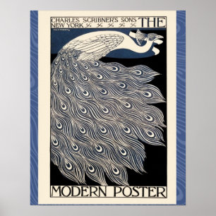 vintage: Blåfågel Poster