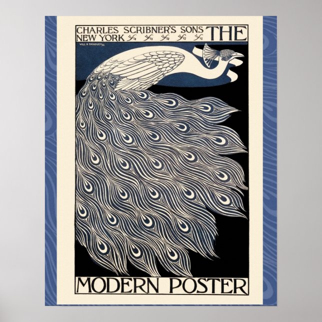 vintage: Blåfågel Poster (Framsidan)