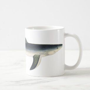 Vintage Blåhaj, marin livslängd i vattenlevande ha Kaffemugg