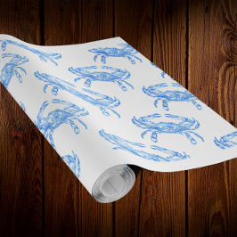 Vintage blåkrabba presentpapper