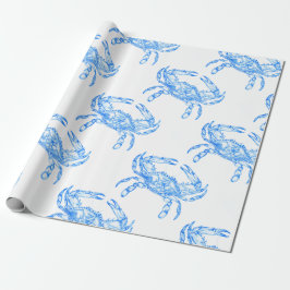 Vintage blåkrabba presentpapper