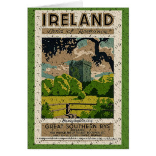 Vintage Blarney Castle Hälsningskort